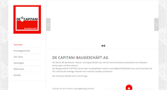 Desktop Screenshot of decapitanibau.ch